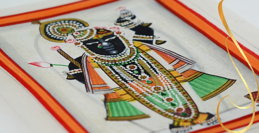 Miniature painting ~ Srinath ji ~ { 3 }